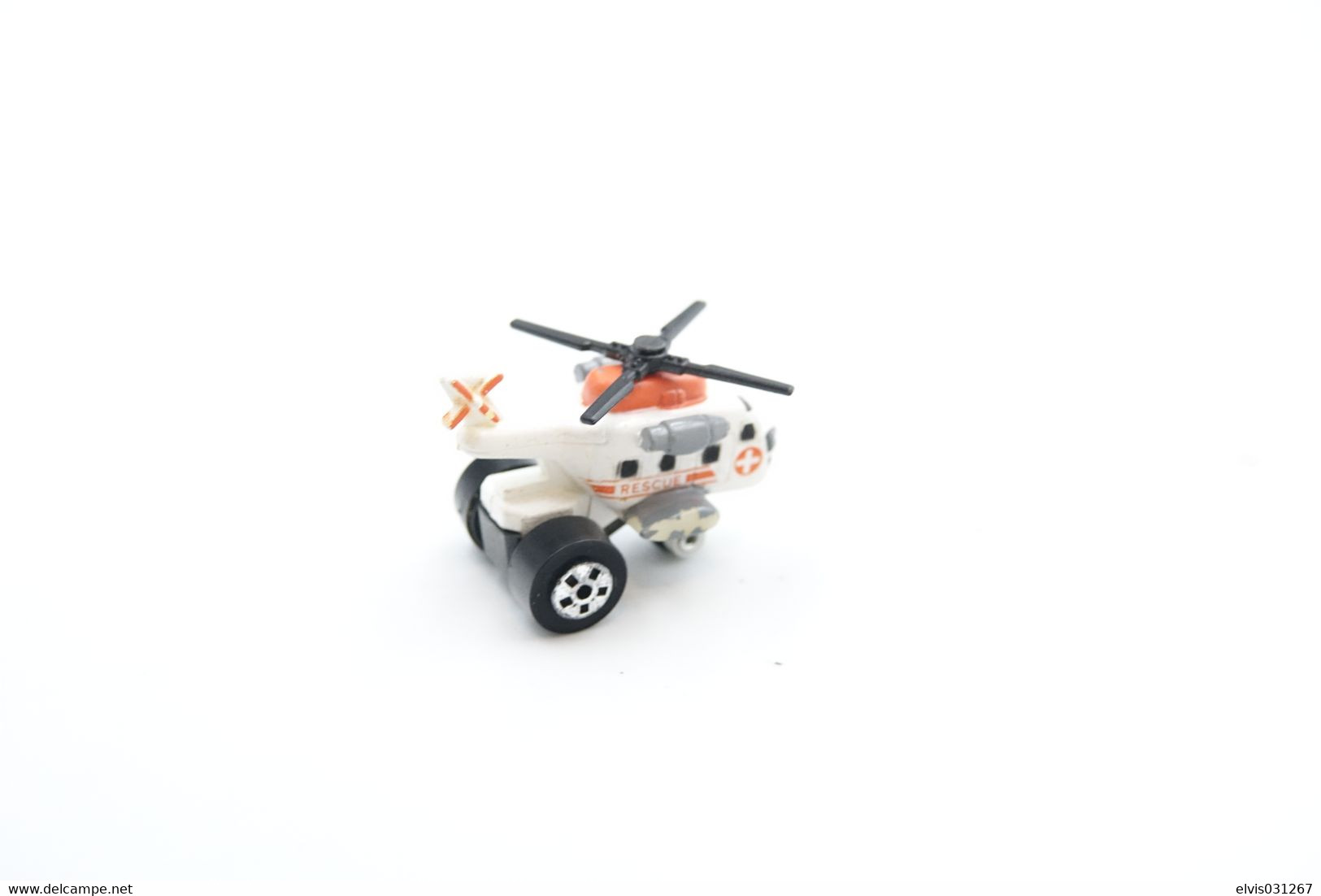 Vintage GALOOB Micro Machines Road Champs Rescue Helicopter - 1988 - VGC ( Mini Toy Cars ) - Matchbox