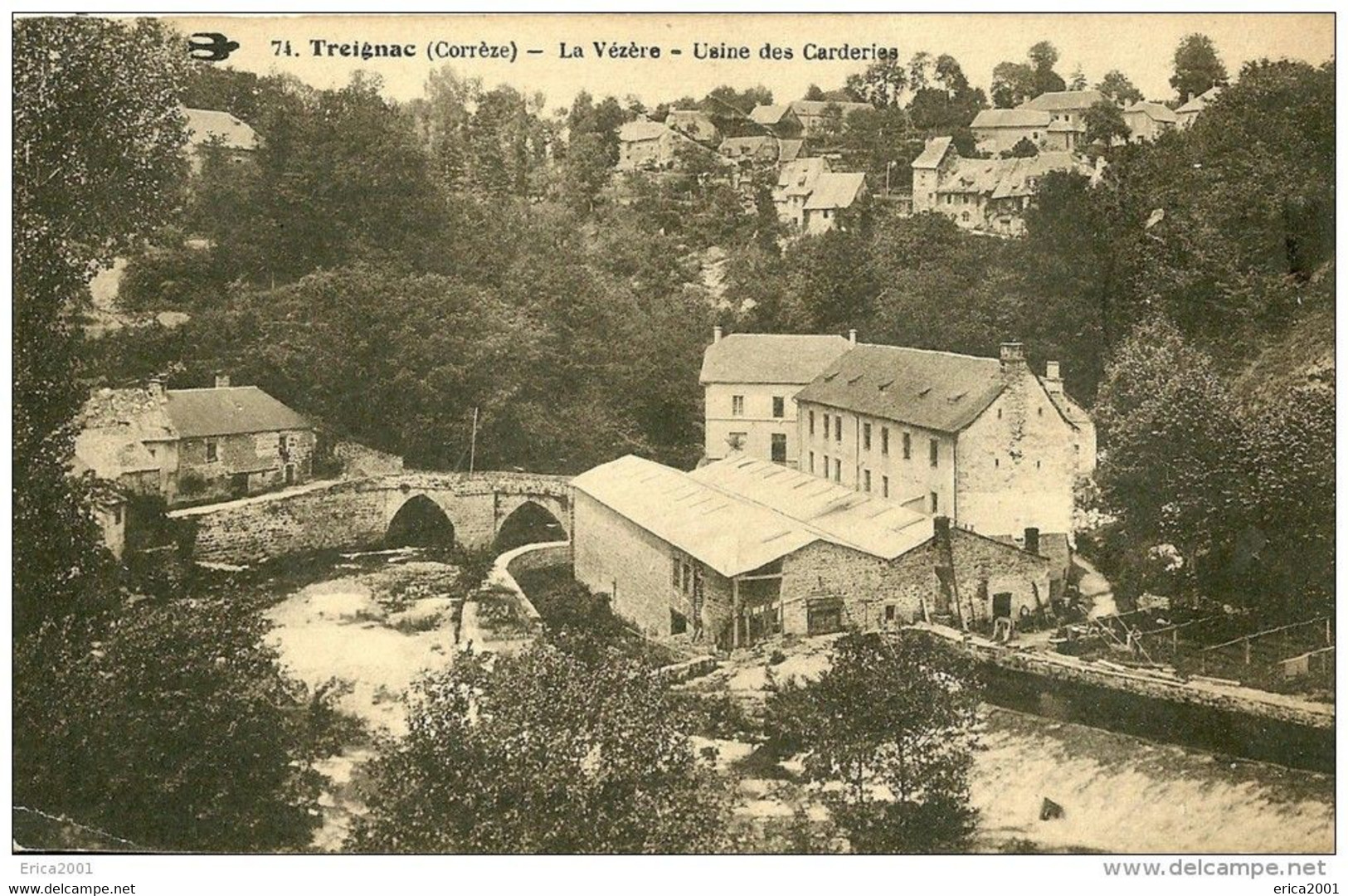 Treignac. Usine Des Carderies Et La Vézère. - Treignac