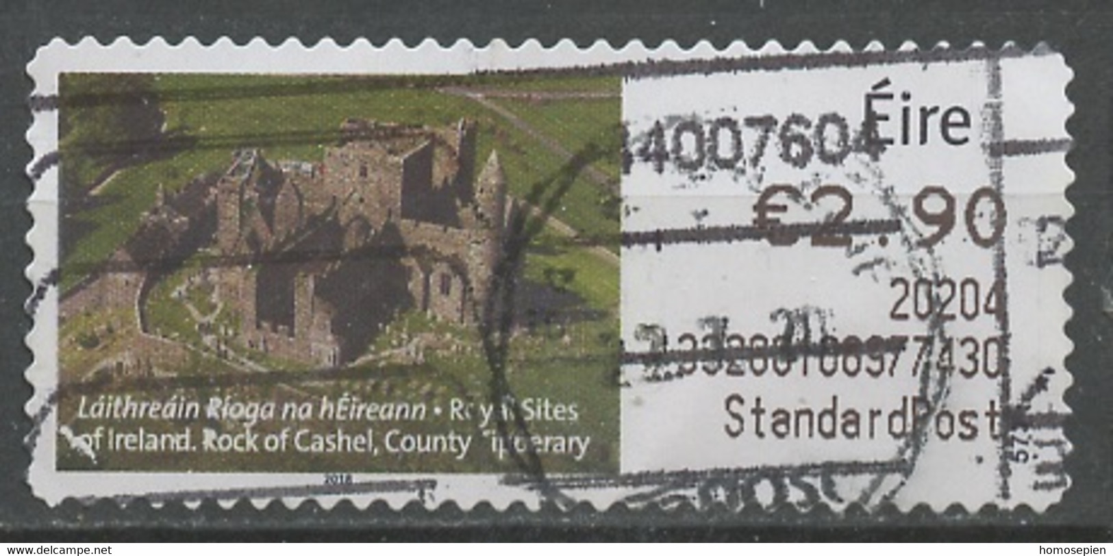 Irlande - Ireland - Irland Distributeur 2018 Y&T N°D(1)-2,90€ - Michel N°ATM(?)-2,90€ (o) - Site Royal - Affrancature Meccaniche/Frama