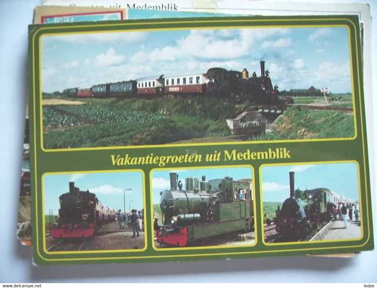 Nederland Holland Pays Bas Medemblik Met Locomotief En Wagons - Medemblik