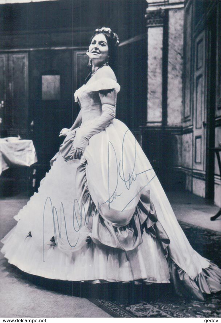Maria Luisa Cioni, Soprano, Chanteuse Italienne, Photo Avec Autographe (1923) 10x15 - Dédicacées