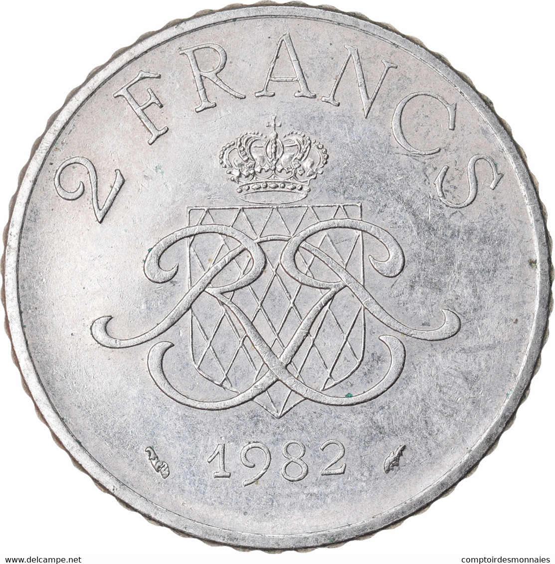 Monnaie, Monaco, Rainier III, 2 Francs, 1982, TTB, Nickel, Gadoury:151, KM:157 - 1960-2001 Nouveaux Francs