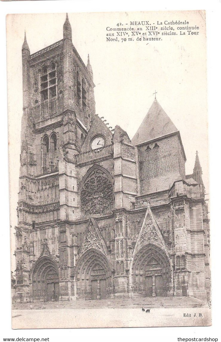 CPA 77 MEAUX -'' Cathédrale - Meaux