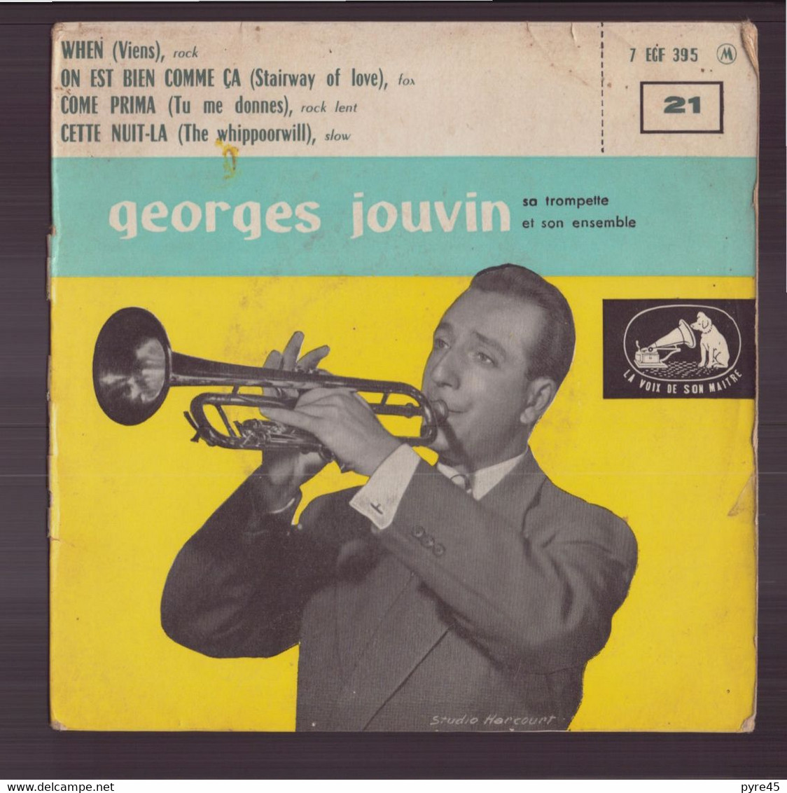 45 T Georges Jouvin " When + On Est Bien Comme ça + Come Prima + Cette Nuit Là " - Strumentali