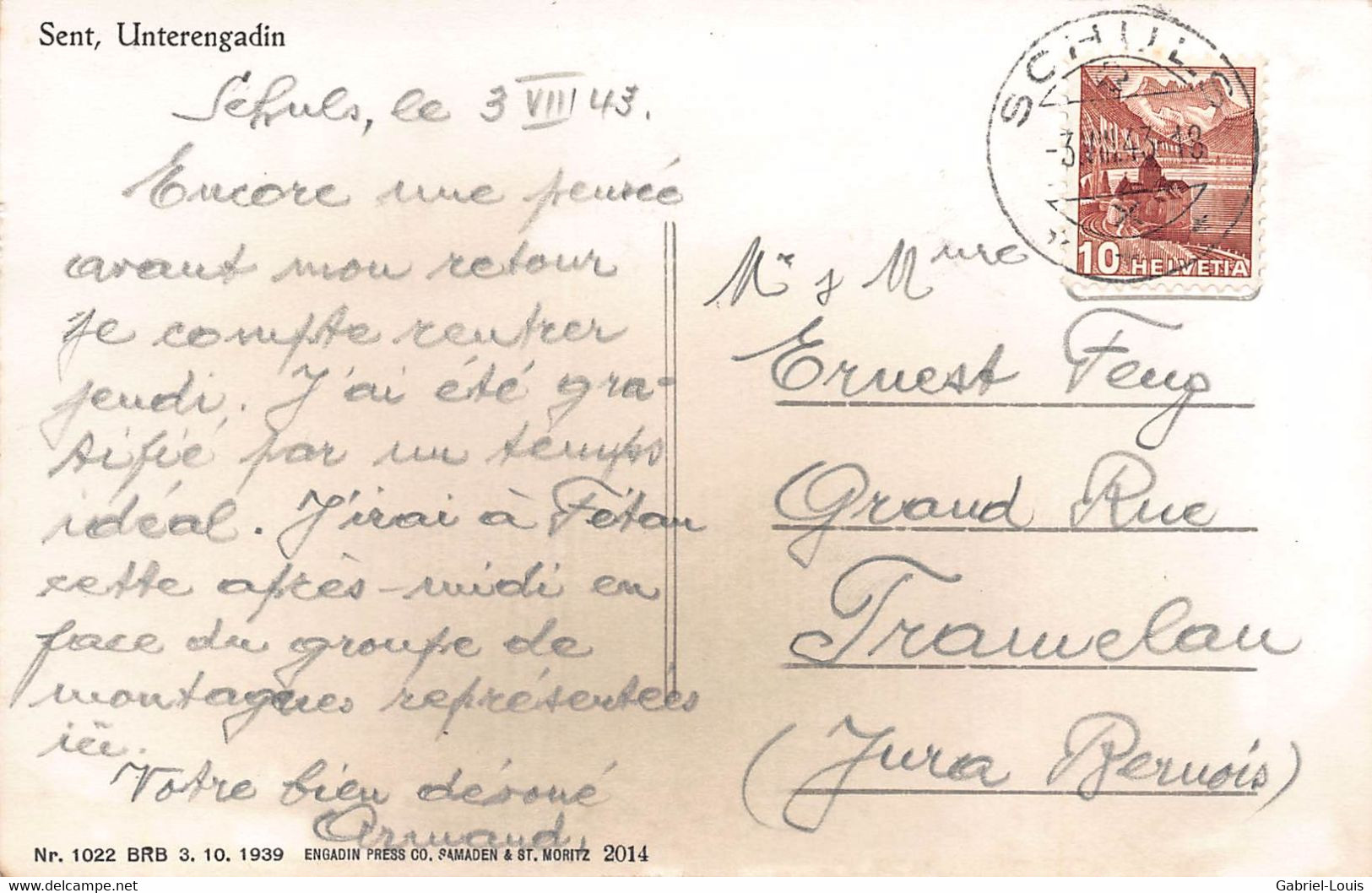 Sent Unterengadin 1943 - Sent