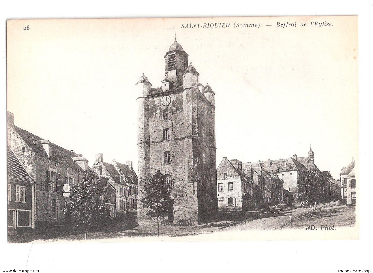 CPA 80 SOMME Saint Riquier Eglise De Saint Riquier Beffroi De L'eglise Unused - Saint Riquier