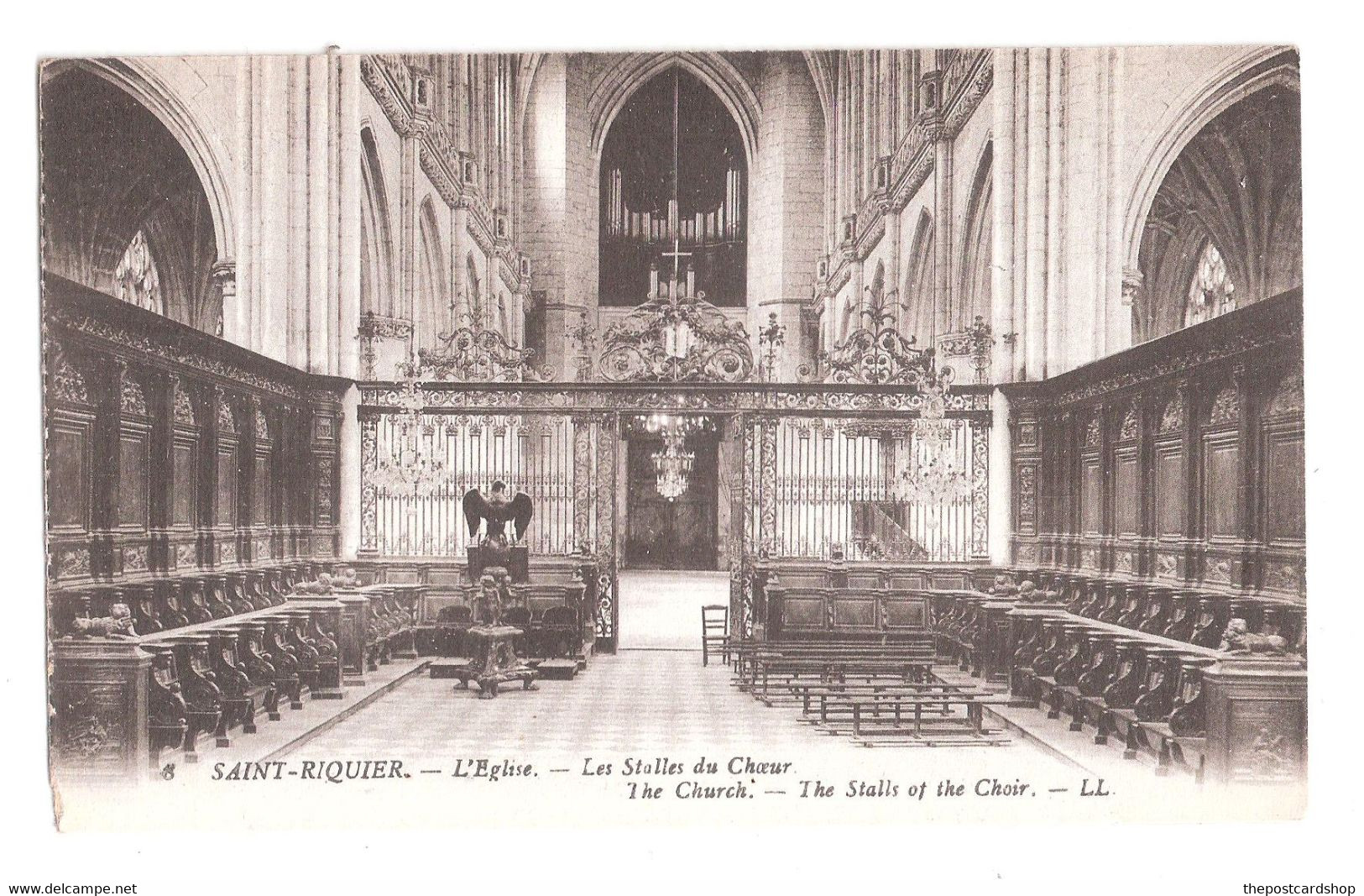 CPA 80 SOMME Saint Riquier Eglise De Saint Riquier Les Stalles Du Choeur Choir Unused - Saint Riquier