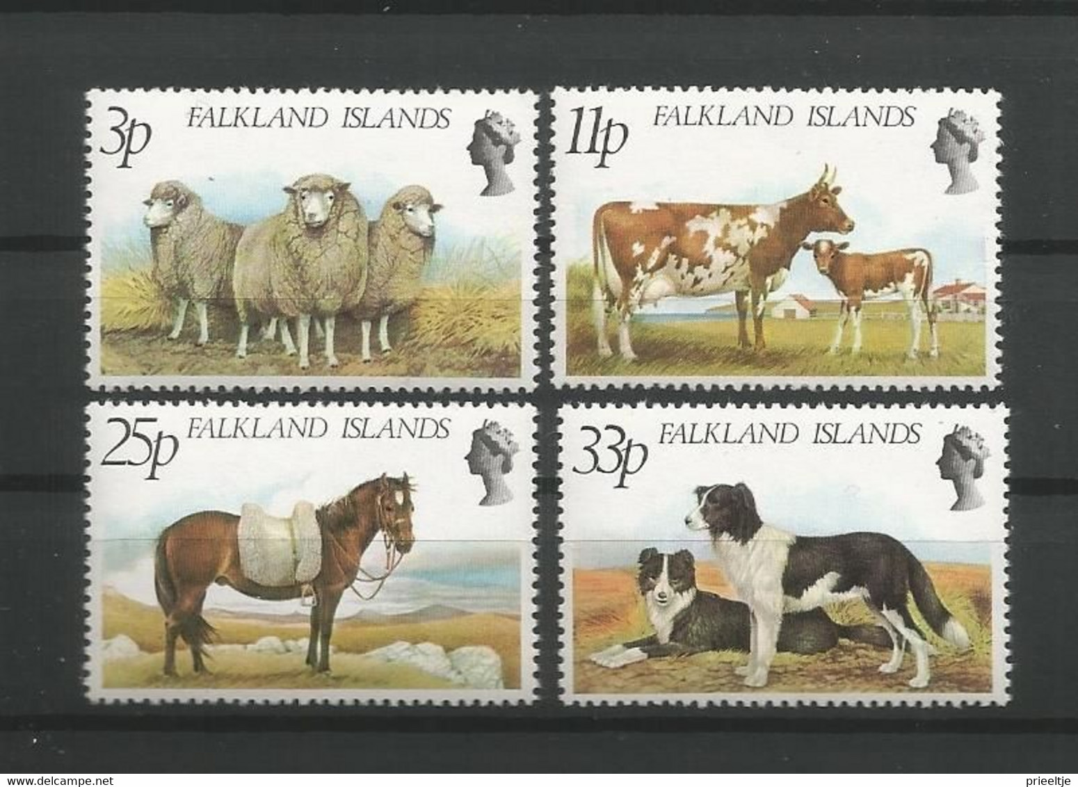 Falkland 1981 Farm Animals Y.T. 314/317 ** - Islas Malvinas