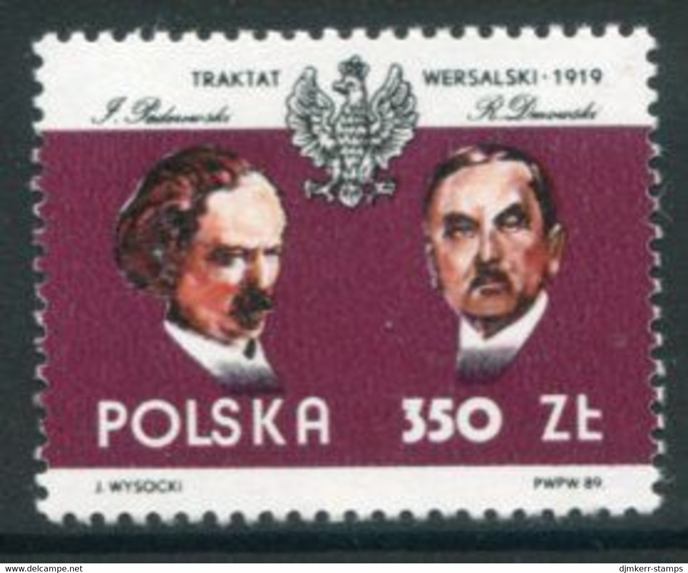 POLAND 1989 Treaty Of Versailles MNH / **.  Michel 3231 - Unused Stamps