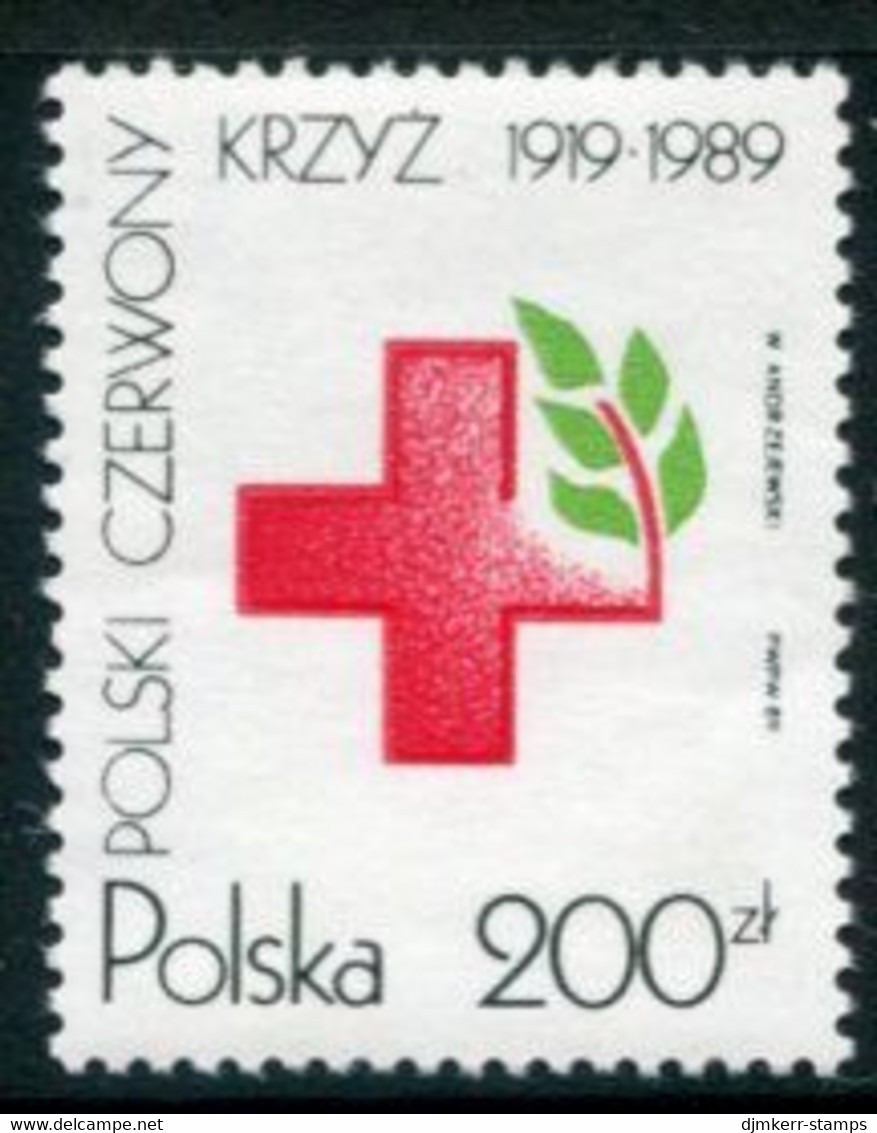 POLAND 1989 Red Cross MNH / **.  Michel 3230 - Nuovi