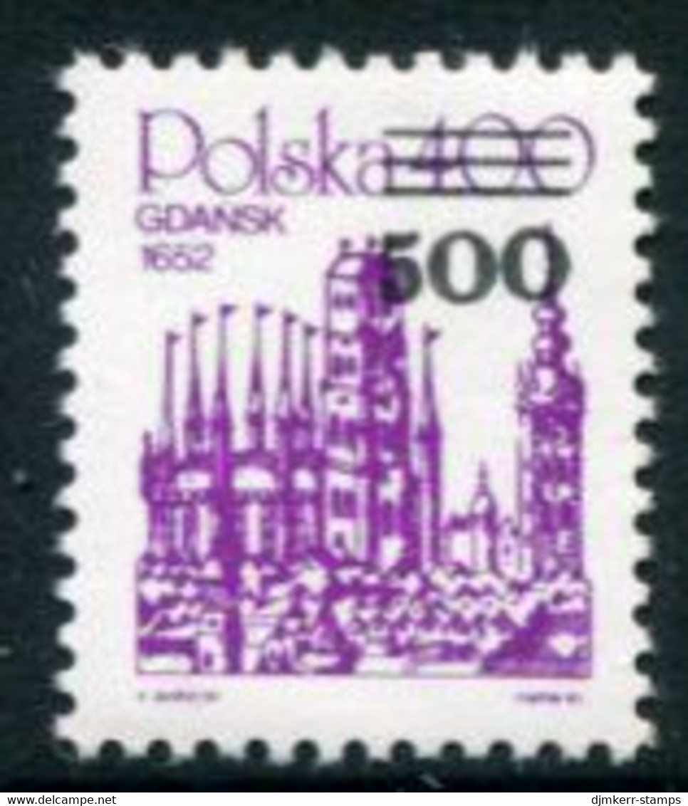 POLAND 1989 Surcharge: 500 On 4 Zl. MNH / **.  Michel 3234 - Ungebraucht