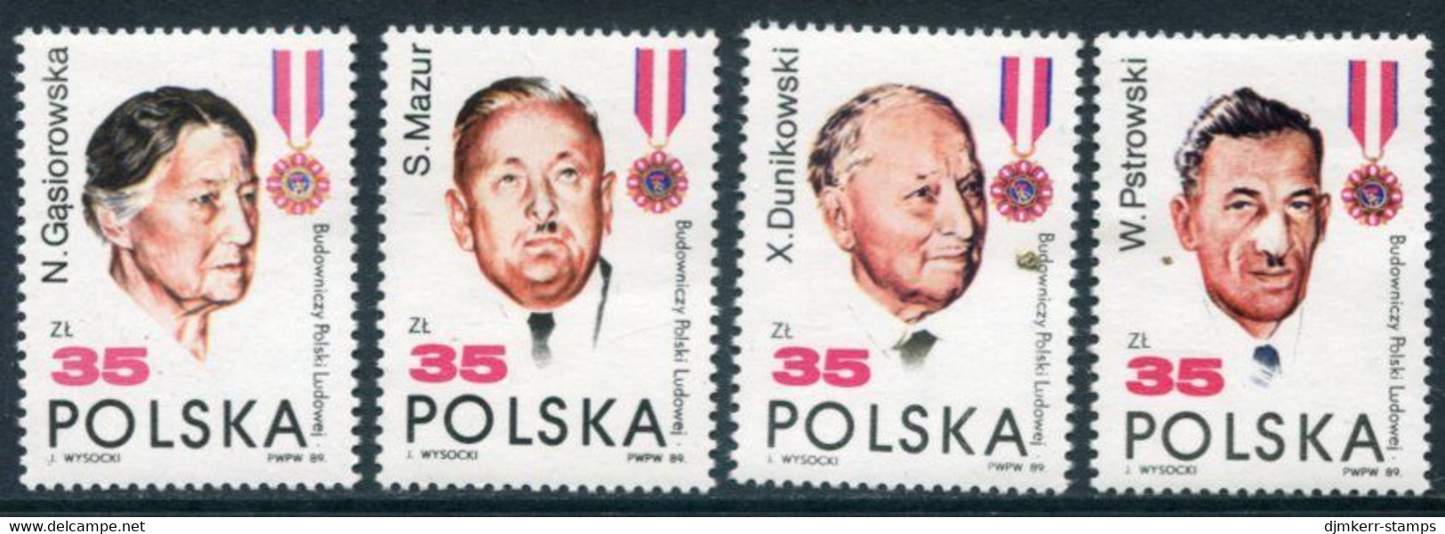 POLAND 1989 Orders Of The People's Republic MNH / **.  Michel 3207-10 - Unused Stamps