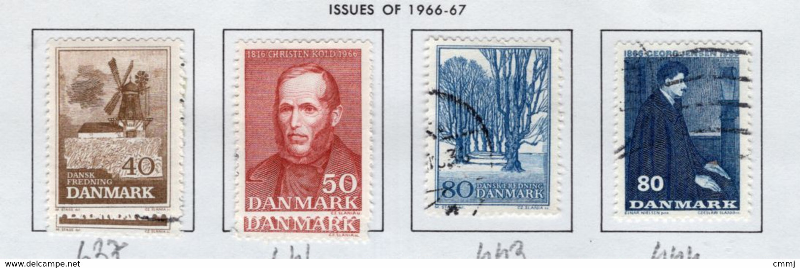 1965/1966 -  DANIMARCA - DENMARK - Mi. Nr. 437X2+44135x2+443+444 - LH/USED -  (Z0304..38) - Otros & Sin Clasificación
