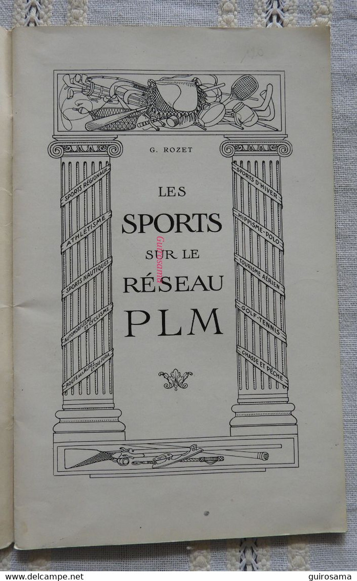 Les Sports Sur Le Réseau PLM - Circa 1921 - Other & Unclassified