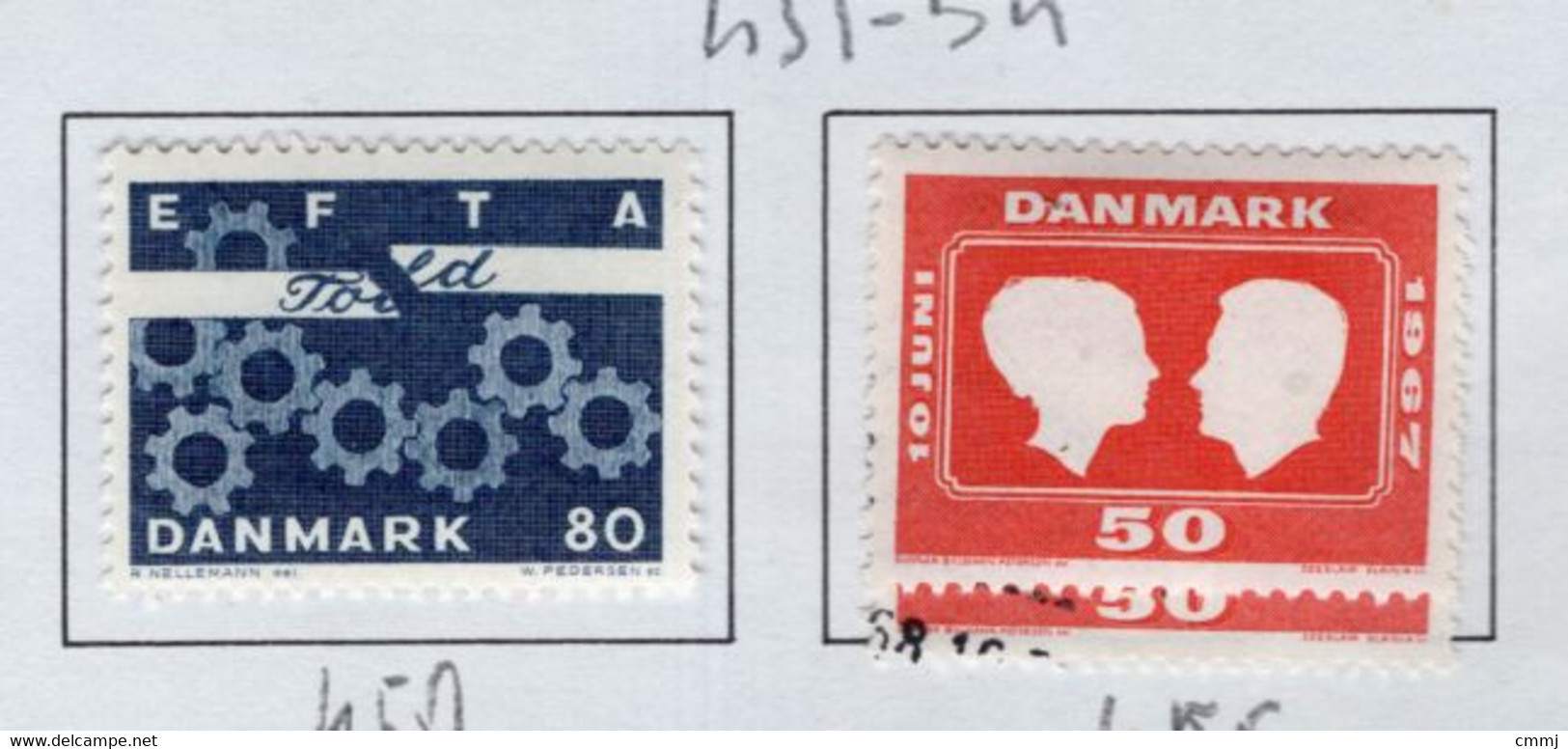 1967 -  DANIMARCA - DENMARK - Mi. Nr. 450+455x2 - LH/Used -  (Z0304..38) - Autres & Non Classés