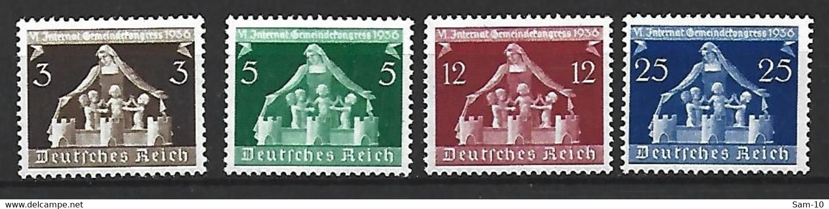 Timbre Allemagne Troiéme Reich En Neuf **  N 573/576 - Neufs