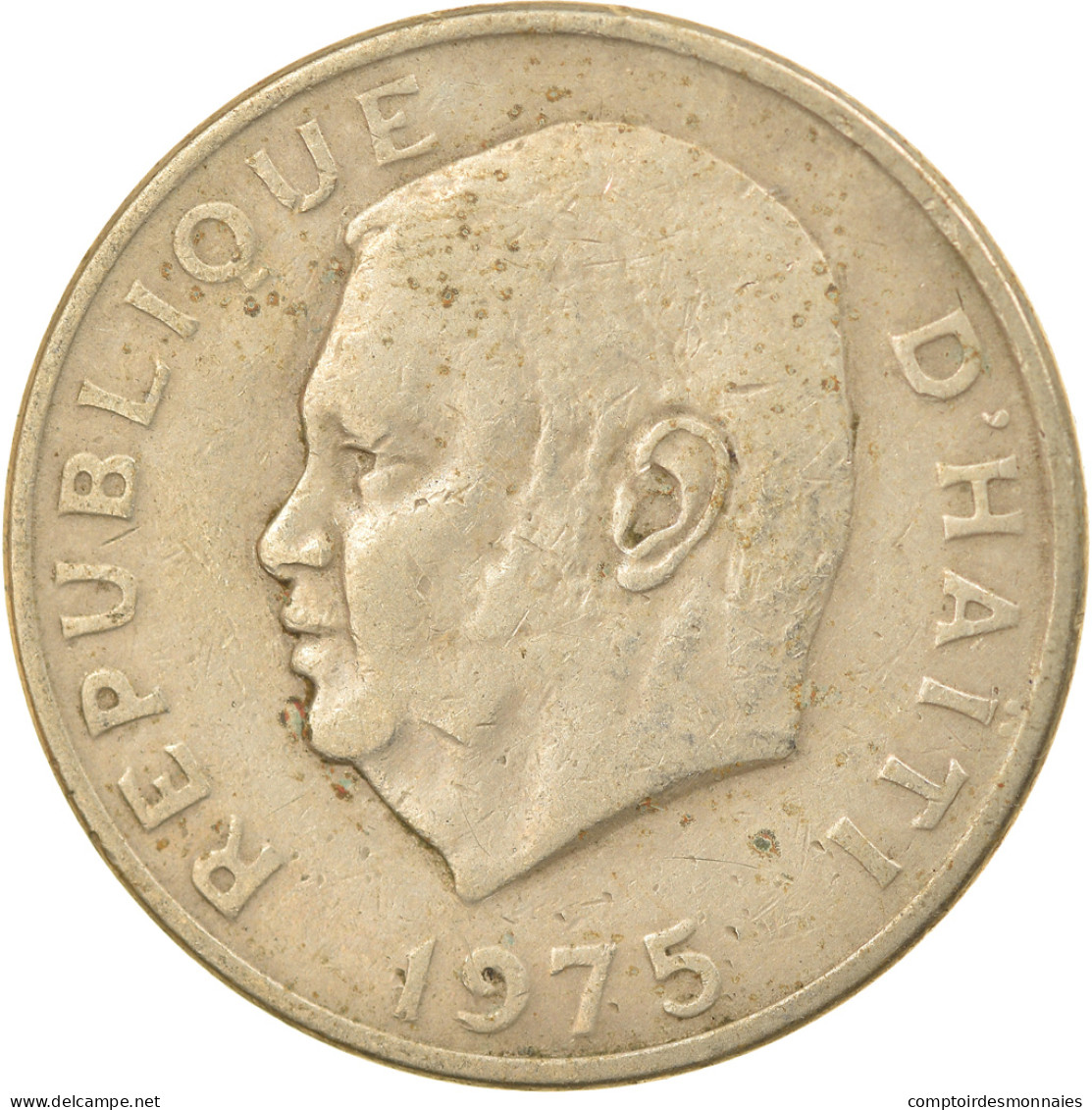 Monnaie, Haïti, 10 Centimes, 1975, TTB, Copper-nickel, KM:120 - Haïti