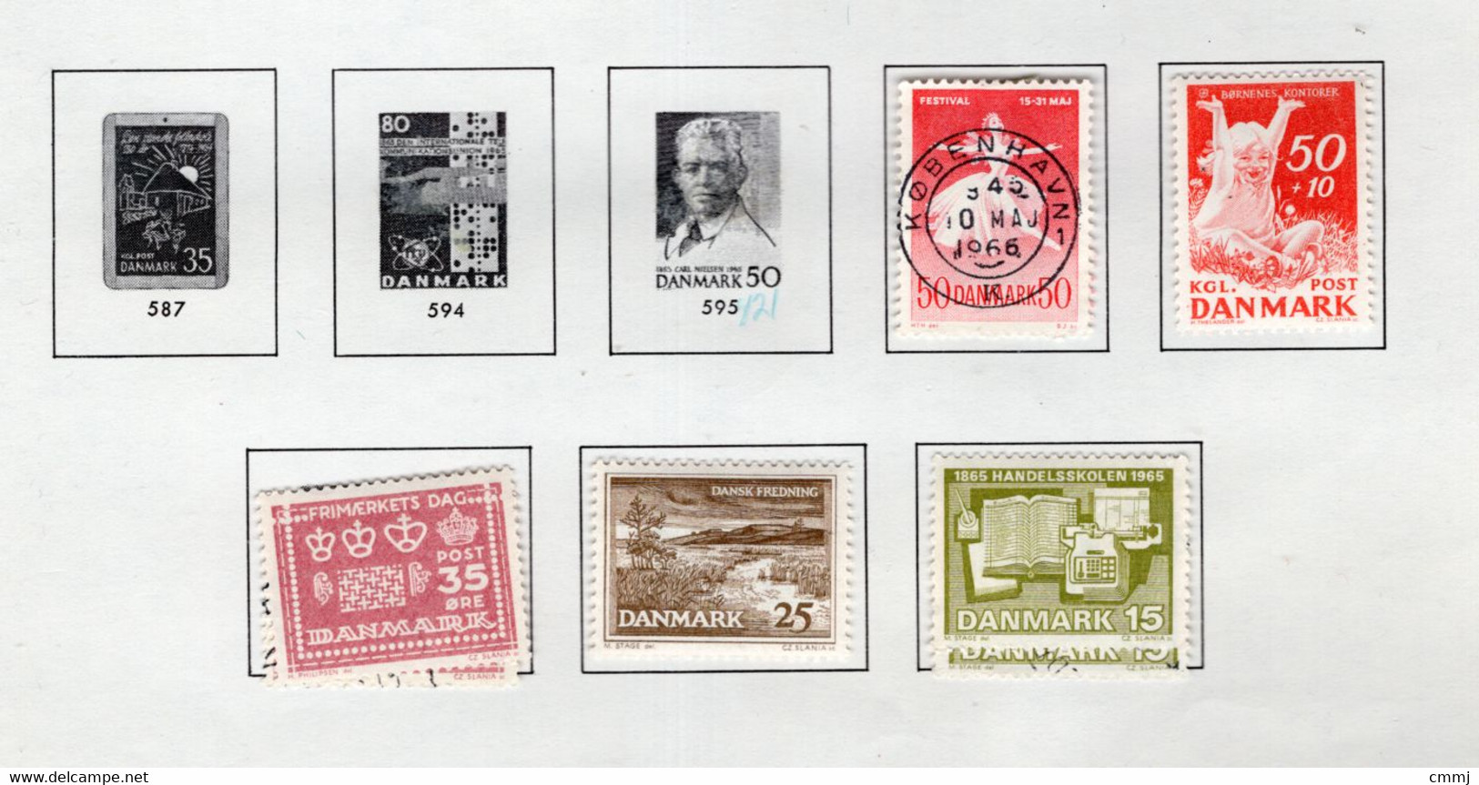 1962/63 -  DANIMARCA - DENMARK - Mi. Nr. 403x2+404x2+420+440+449+450 - LH/Used -  (Z0304..38) - Otros & Sin Clasificación