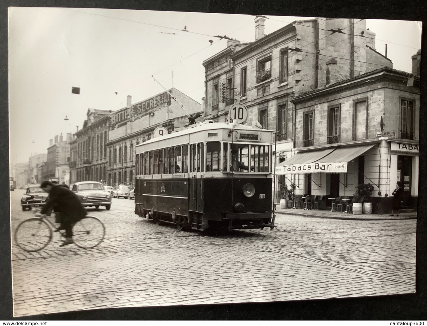 Photographie Originale De J.BAZIN : Tramways De BORDEAUX : Bd Du Président WILSON En 1956 - Treinen