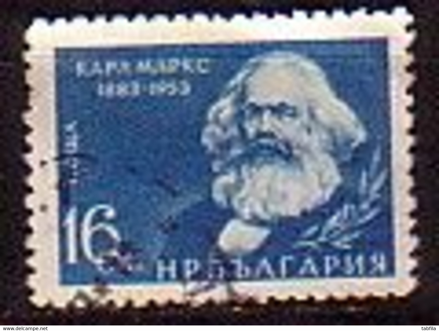 BULGARIA - 1953 - Karl Marx - 1v - Yv 753 (O) - Usados