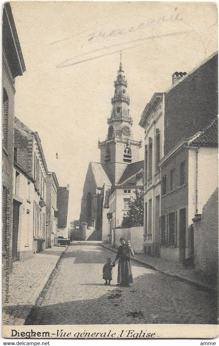 Diegem - Dieghem   *   Vue Générale, L'Eglise - Machelen