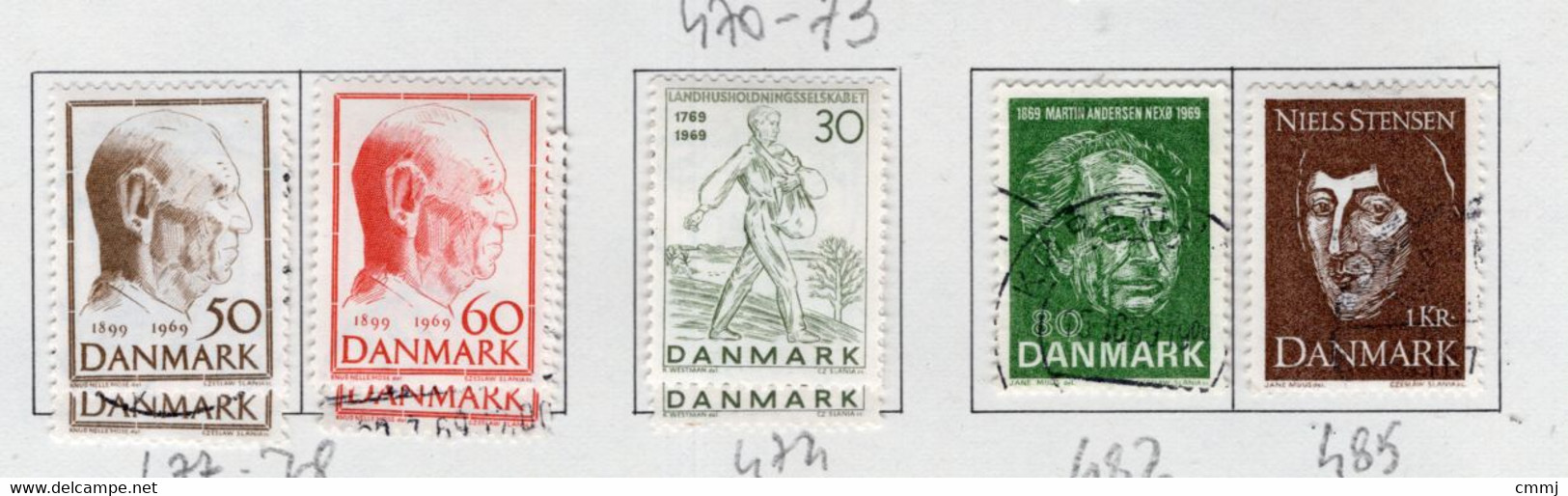 1969 -  DANIMARCA - DENMARK - Mi. Nr. 477/478x2+474x2+482+485 - LH/Used -  (Z0304..39) - Altri & Non Classificati