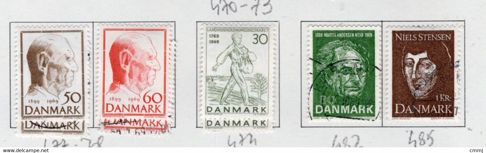 1969 -  DANIMARCA - DENMARK - Mi. Nr. 477/478x2+474x2+482+485 - LH/Used -  (Z0304..39) - Otros & Sin Clasificación