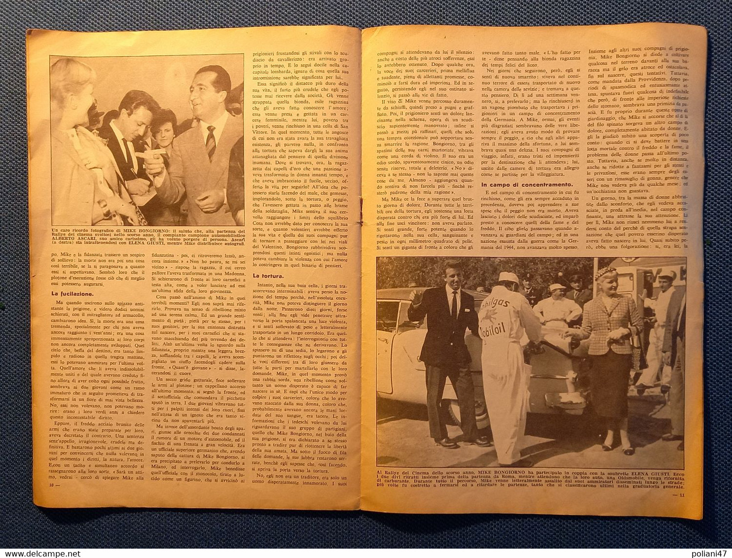 0533 "MIKE BUONGIORNO - LA SUA VITA - I SUOI AMORI - I SUOI SUCCESSI" 1956   UN APPASSIONANTE ROMANZO NARRA ....... - Télévision