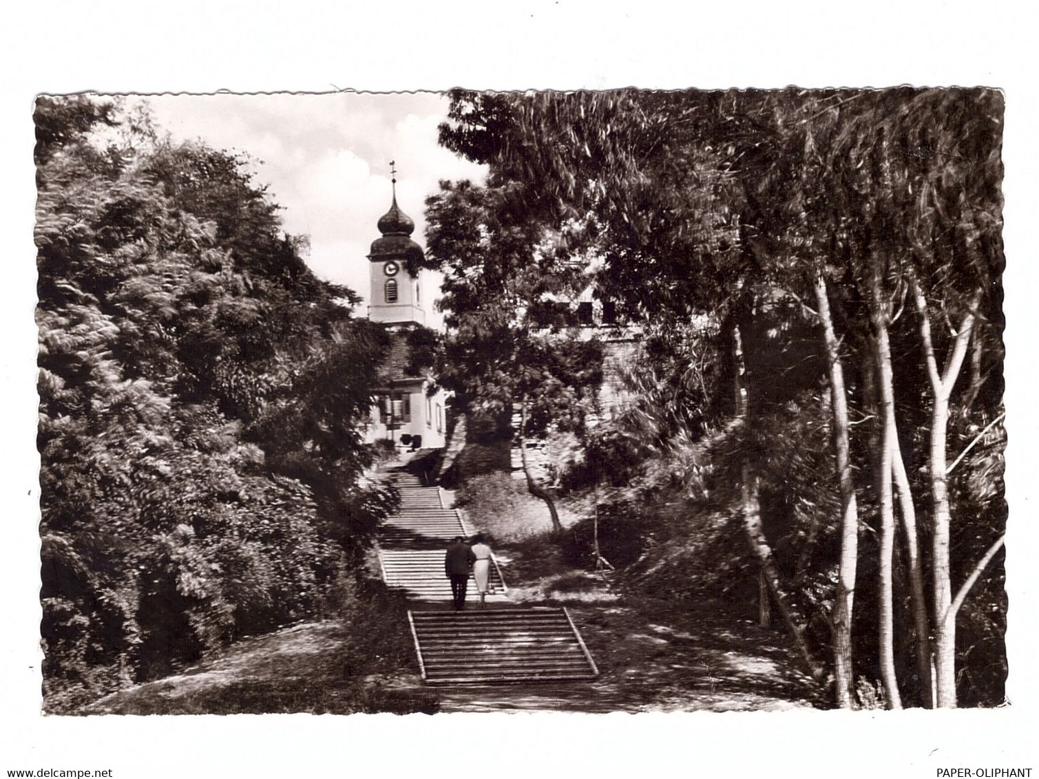 7848 BAD BELLINGEN, Treppe Mit Blick Zur Kirche, 1964 - Bad Bellingen