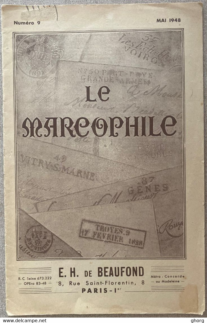 Le Marcophile Numéro 9 De E.H. De Beaufond - Francese