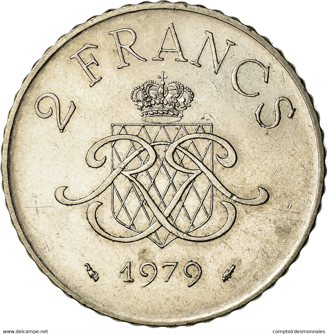 Monnaie, Monaco, Rainier III, 2 Francs, 1979, TTB, Nickel, Gadoury:MC151, KM:157 - 1960-2001 Nouveaux Francs