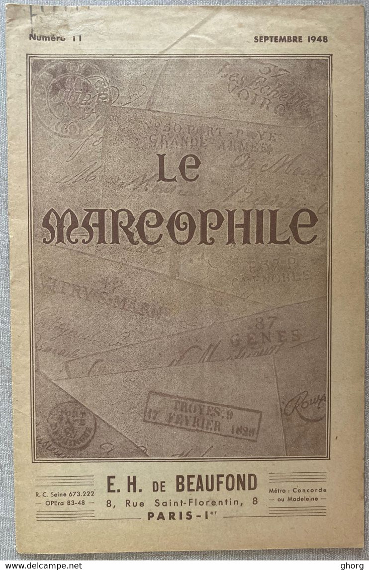 Le Marcophile Numéro 11 De E.H. De Beaufond - Frans