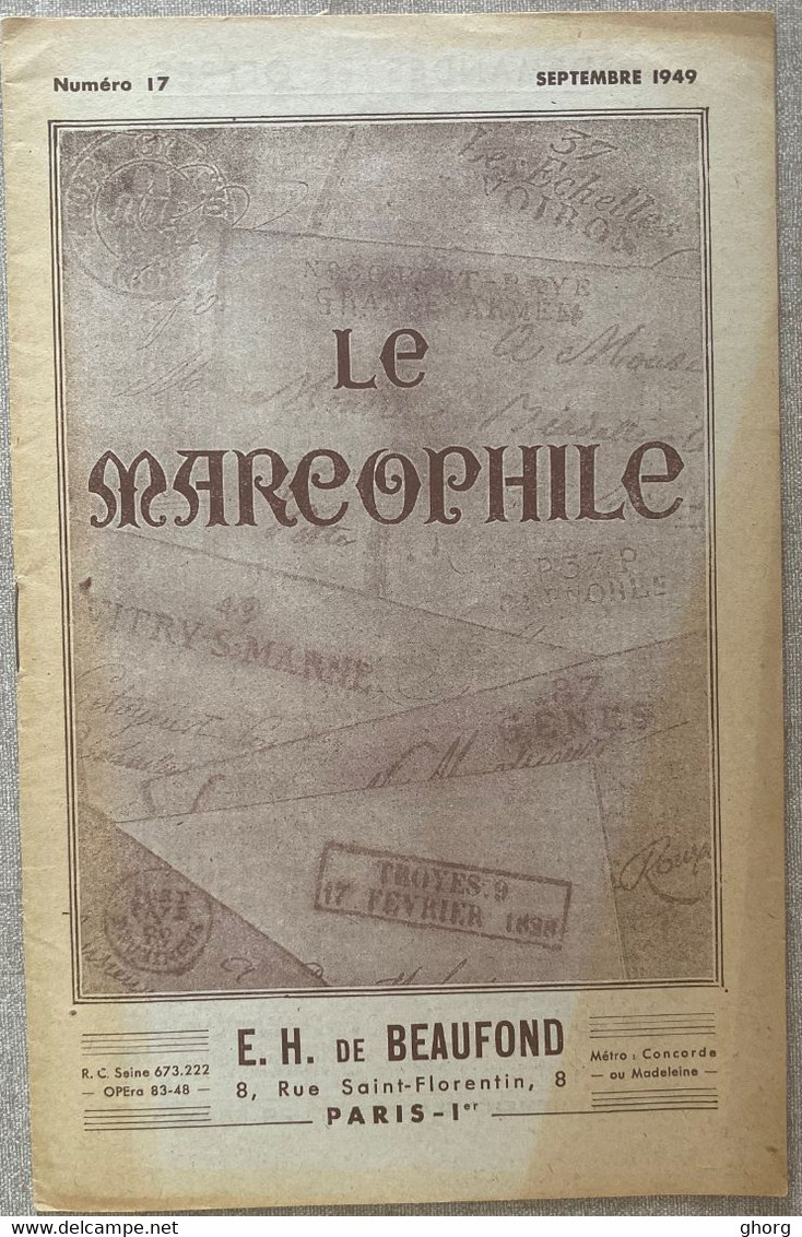 Le Marcophile Numéro 17 De E.H. De Beaufond - Französisch