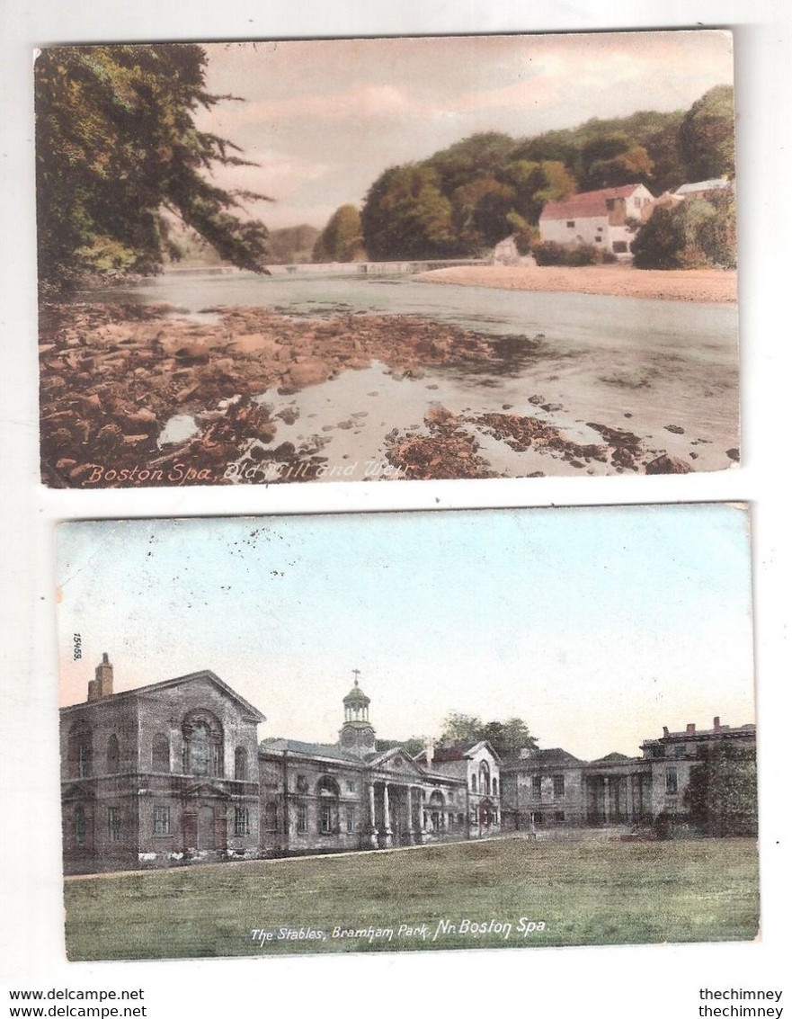 TWO OLD POSTCARDS OF BOSTON SPA AREA WEST YORKSHIRE - Altri & Non Classificati