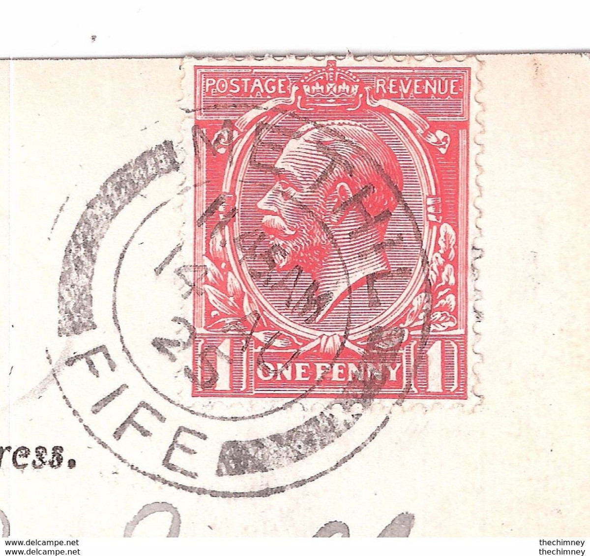 METHIL FIFE DOUBLE RING POSTMARK 1925 ON AN ABERDEEN POSTCARD POSTAL HISTORY - Aberdeenshire