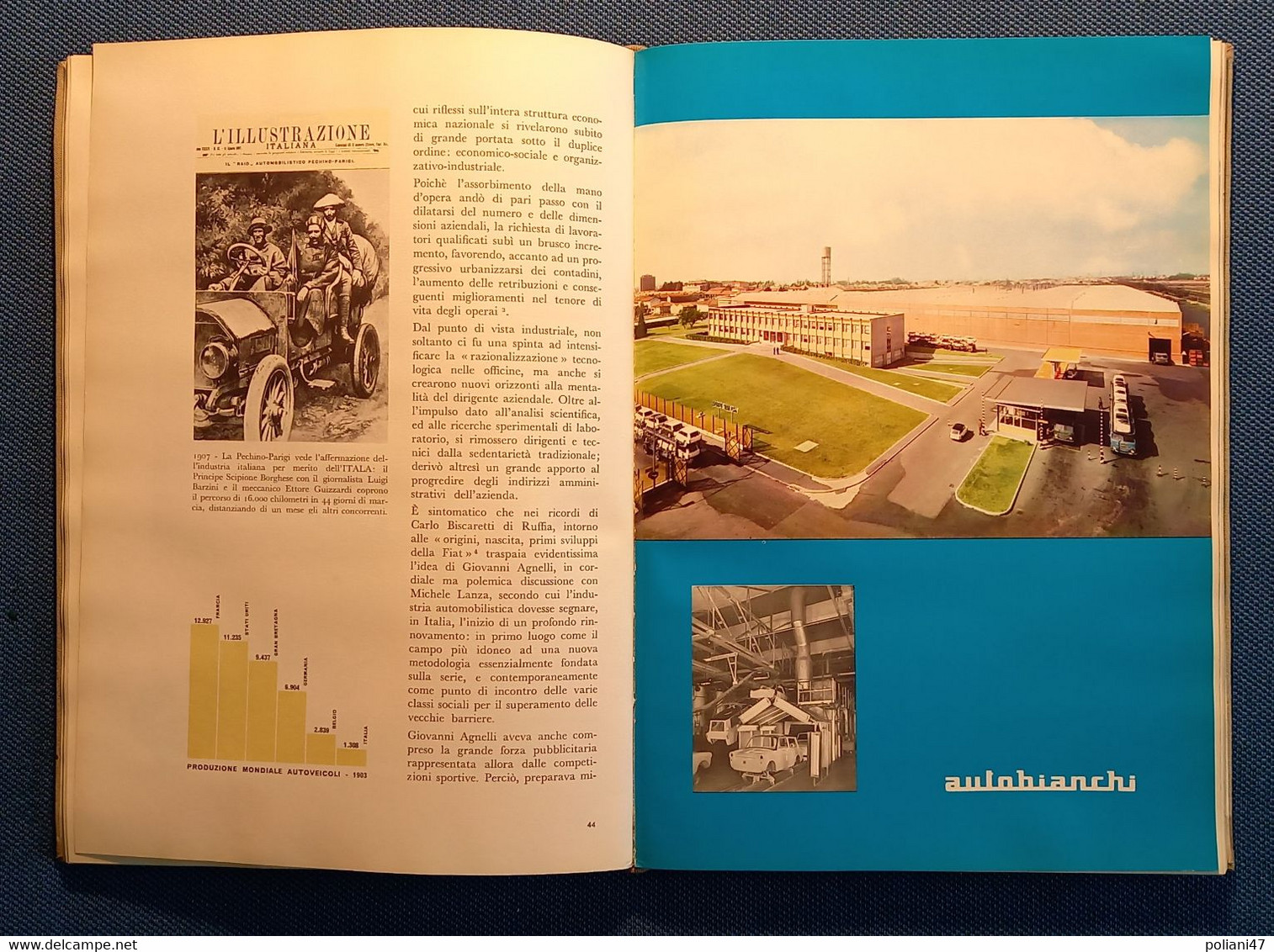 0542 "L'ASS.NE NAZ.LE FRA INDUSTRIE AUTOMOBILISTICHE - ANFIA - 50 ANNI - 1912/1962" MONOGRAFIA ORGANIZ.NE CATEGORIA - Motoren