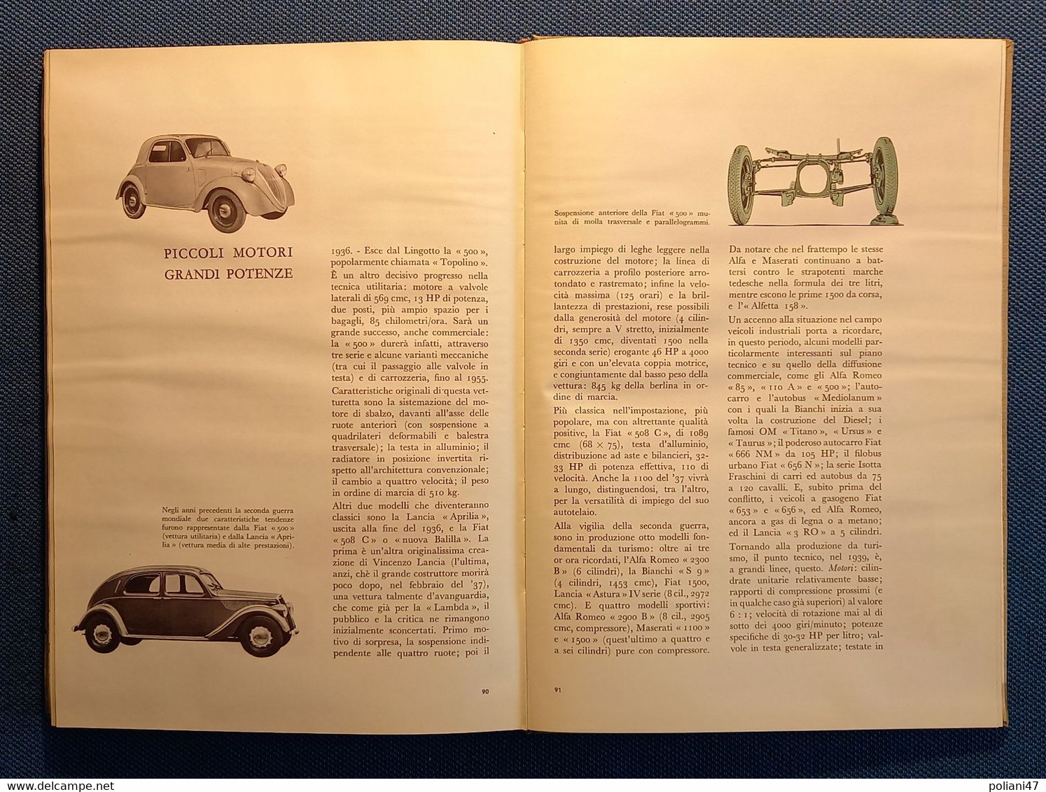 0542 "L'ASS.NE NAZ.LE FRA INDUSTRIE AUTOMOBILISTICHE - ANFIA - 50 ANNI - 1912/1962" MONOGRAFIA ORGANIZ.NE CATEGORIA