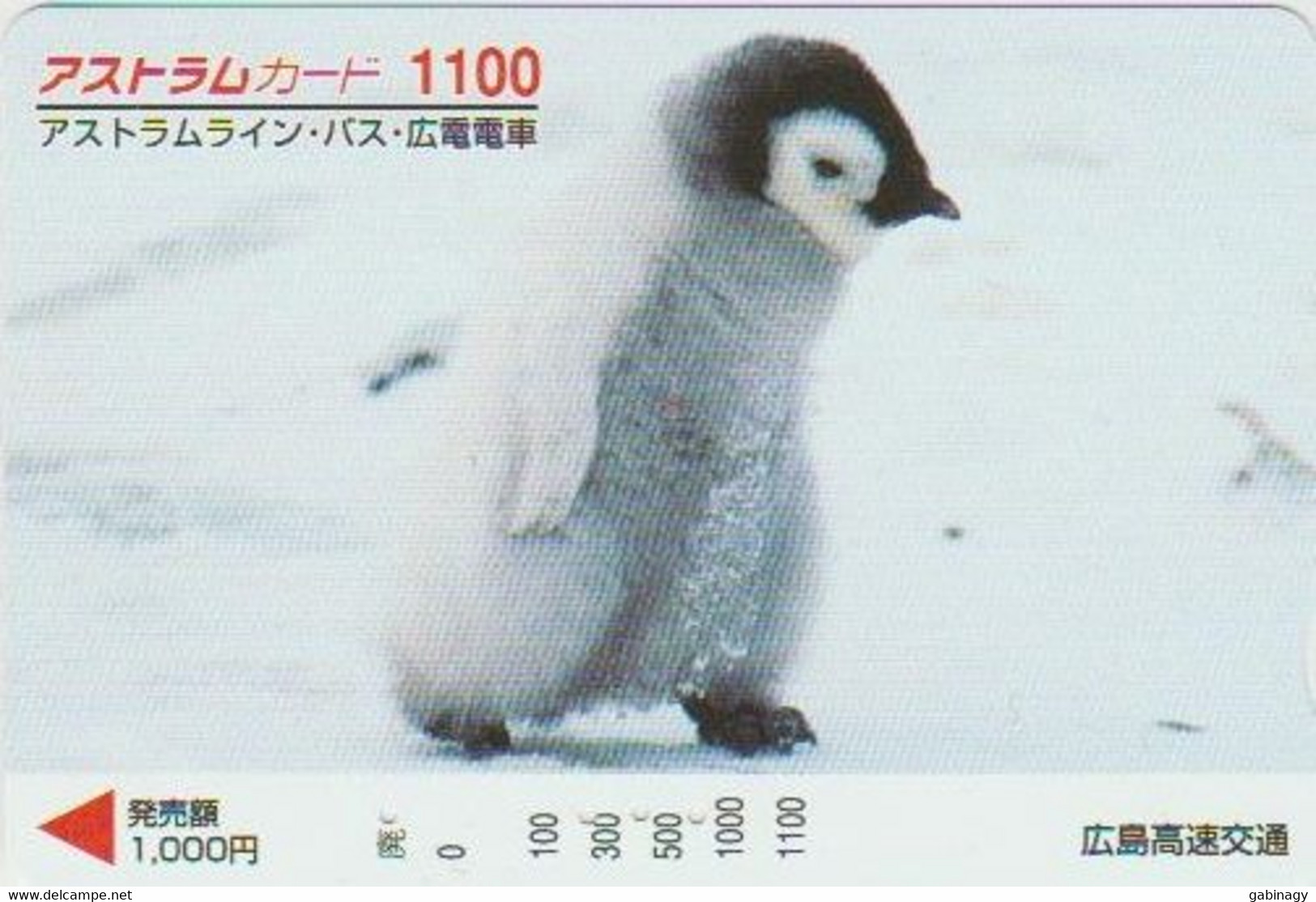 BIRDS - JAPAN - H1976 - Pinguins - PREPAID - Pingouins & Manchots