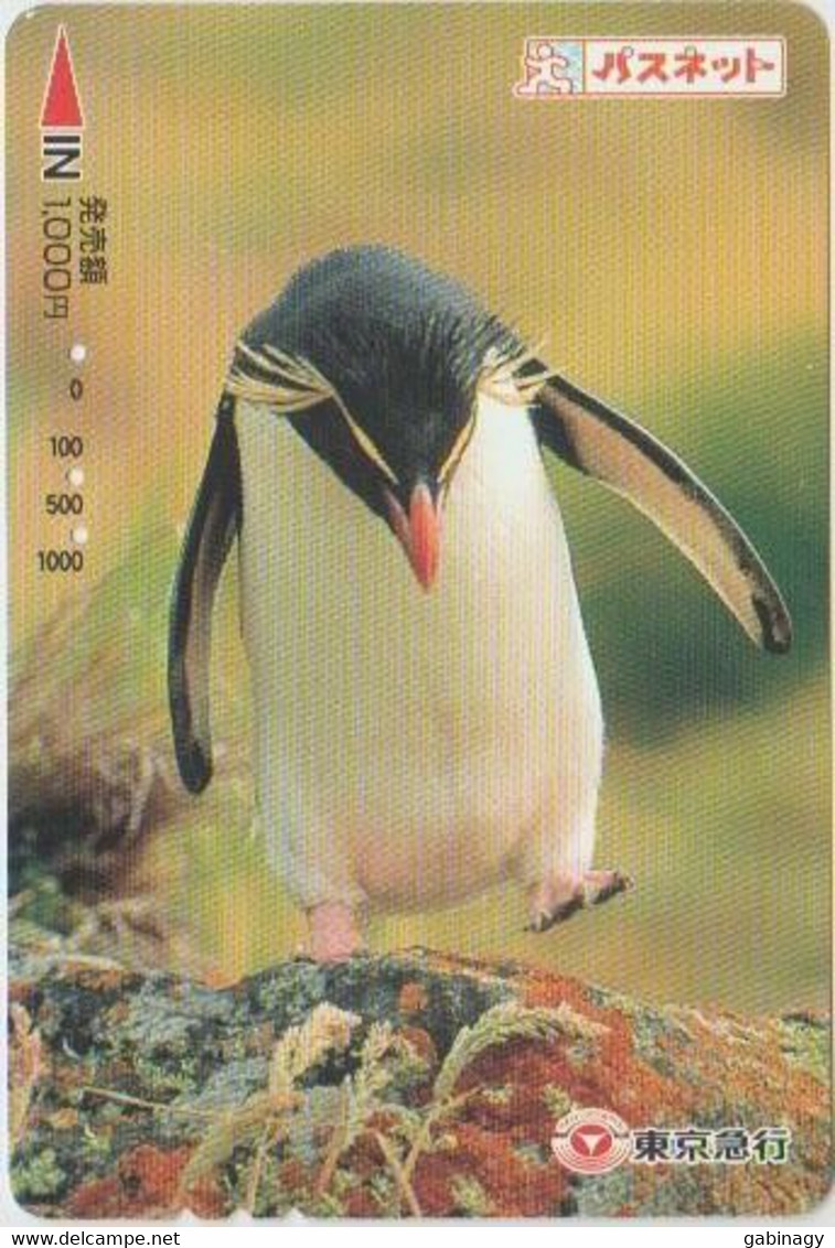BIRDS - JAPAN - H1983 - Pinguins - PREPAID - Pingouins & Manchots