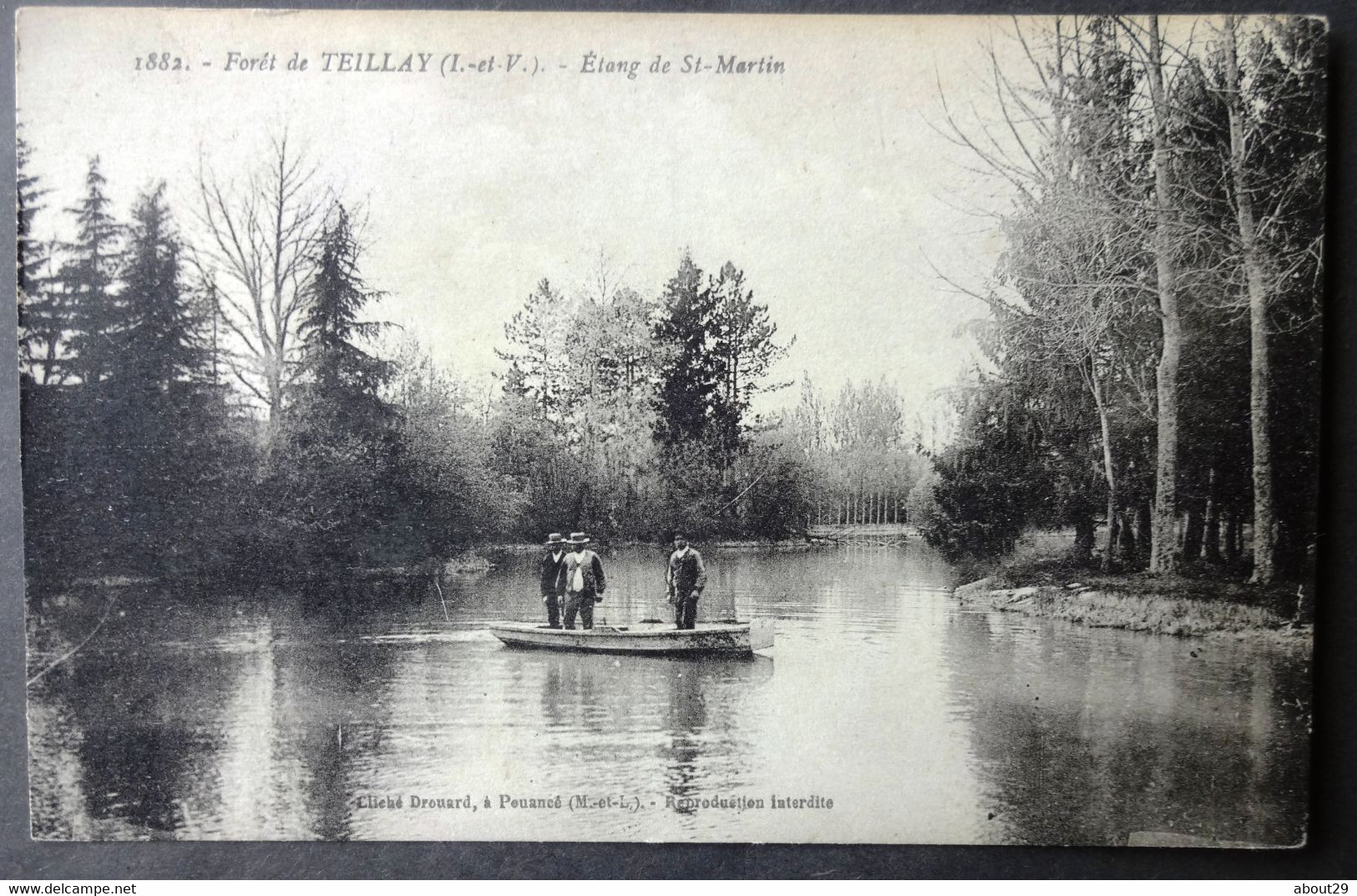 CPA 35 TEILLAY - Forêt - Etang De St Martin - Cliché Drouard à Pouancé - Réf. D 169 - Allaire