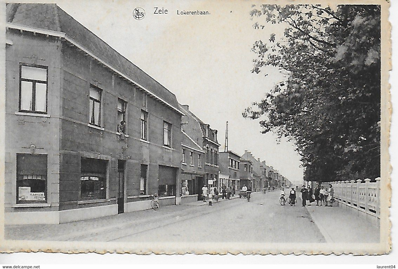 ZELE. LOKERENBAAN. VUE DES RAILS DU TRAM. BELLE ANIMATION - Zele