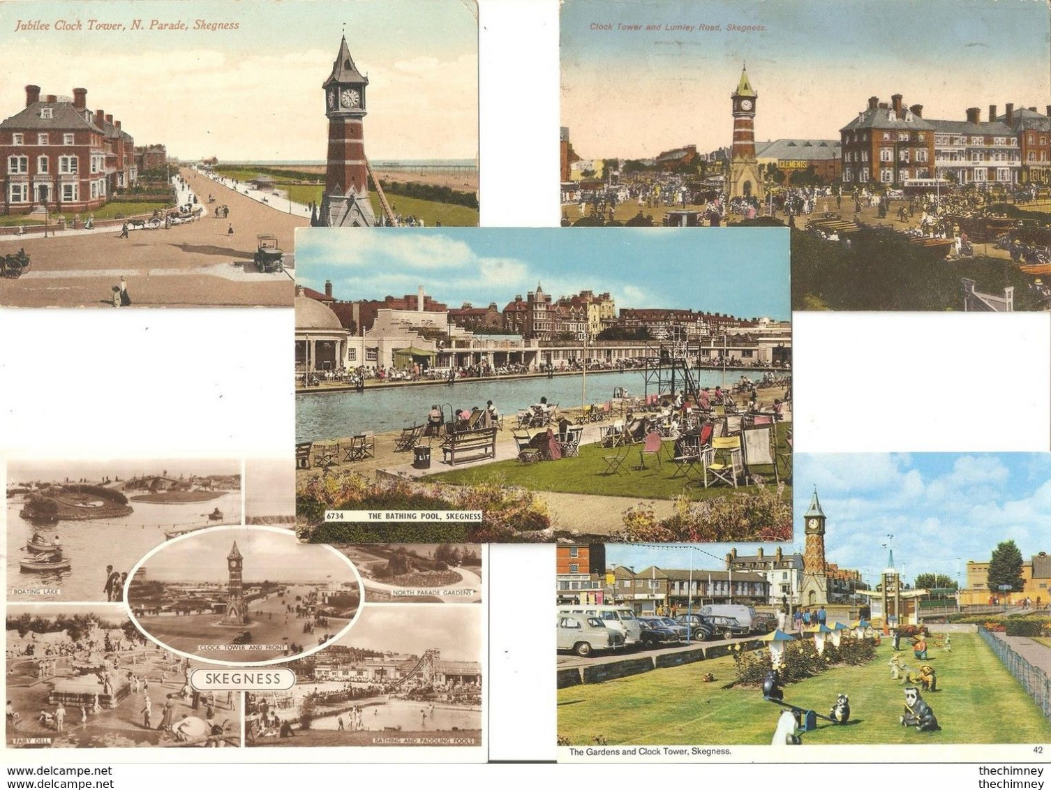 FIVE POSTCARDS OF SKEGNESS LINCOLNSHIRE - Other & Unclassified