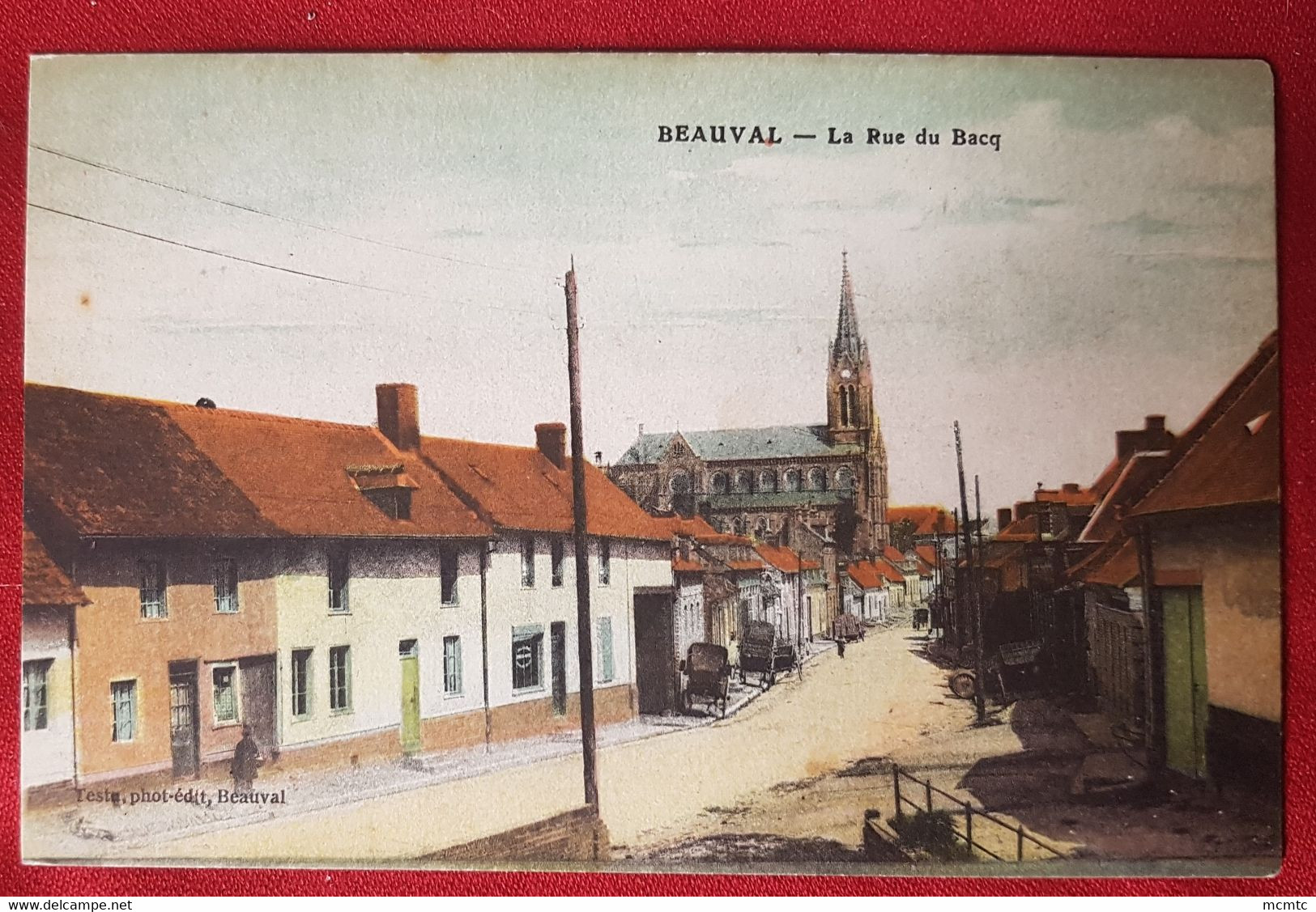 CPA - Beauval  - La Rue Du Bacq - Beauval