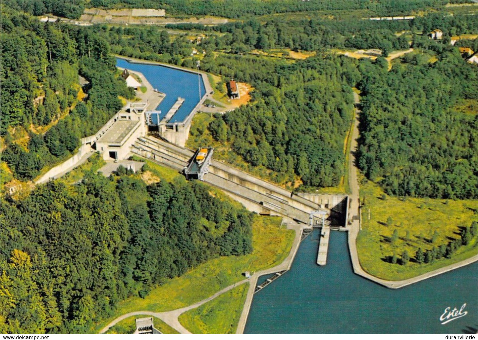 SAINT-LOUIS ARZVILLER (Moselle 57) Plan Incliné - Canal Marne Au Rhin Bateau Vue Aérienne. - Arzviller