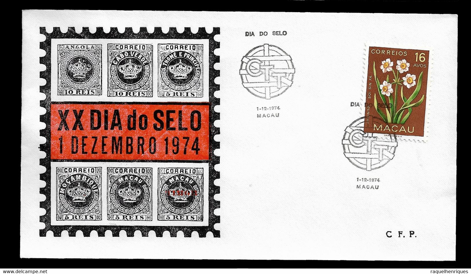 MACAU COVER - 1974 STAMP DAY - MACAU - DIA DO SELO (STB10-565) - Covers & Documents