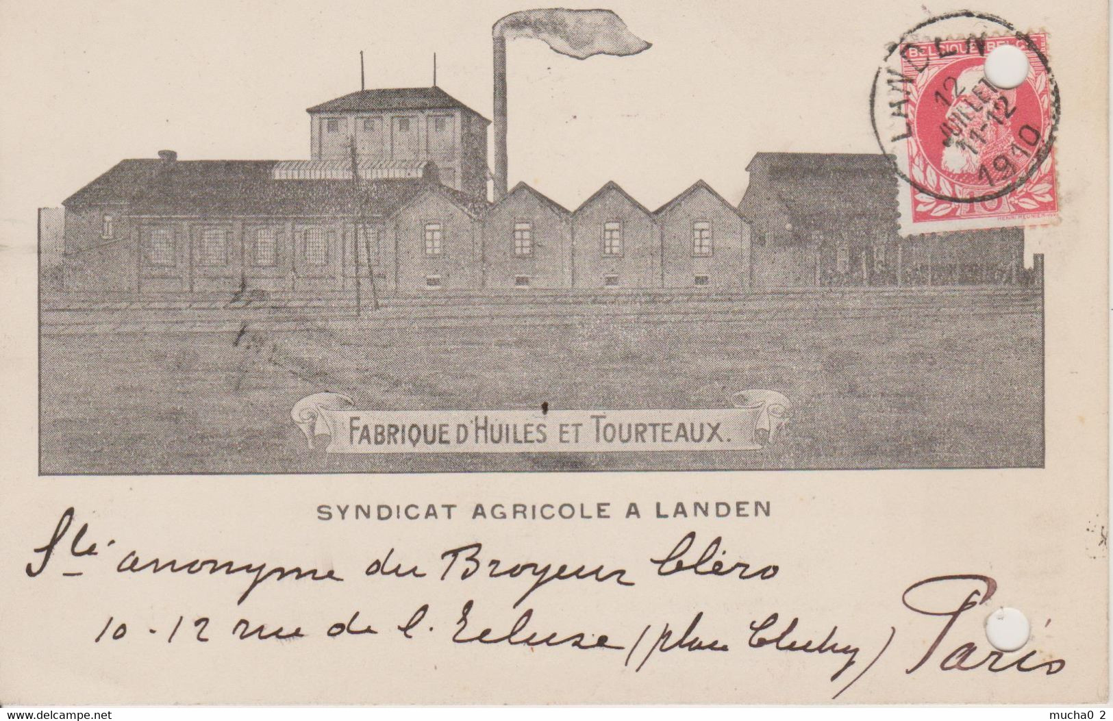 LANDEN - FABRIQUE D'HUILES ET TOURTEAUX - SYNDICAT AGRICOLE - Landen