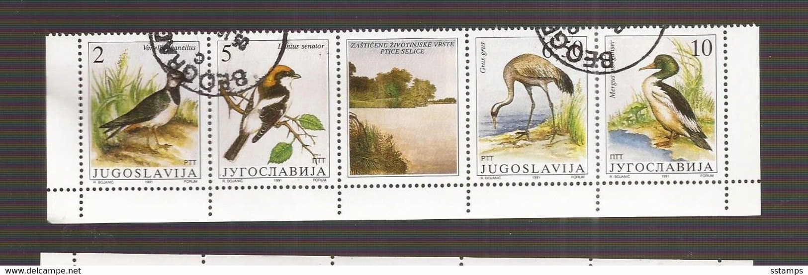 1991 2463.-66  AUSVERKAUF  JUGOSLAVIJA OSLAWIEN WWF BIRDS VOEGEL USED - Oblitérés