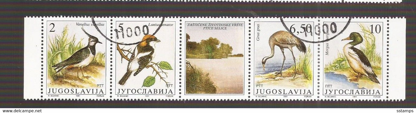 1991 2463.-66  AUSVERKAUF  JUGOSLAVIJA OSLAWIEN WWF BIRDS VOEGEL USED - Oblitérés