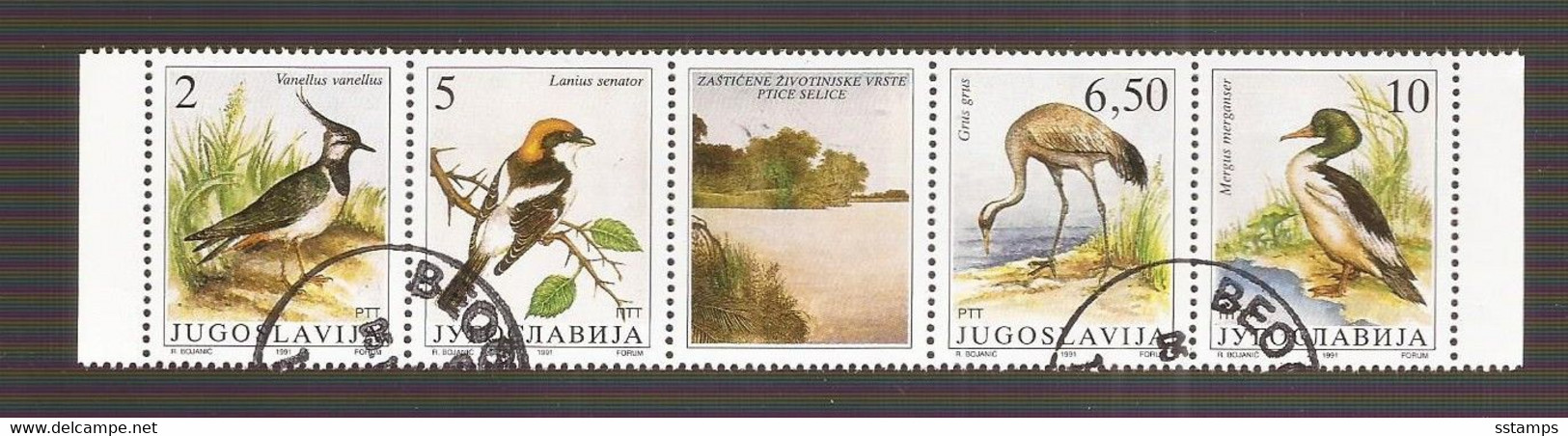 1991 2463.-66  AUSVERKAUF  JUGOSLAVIJA OSLAWIEN WWF BIRDS VOEGEL USED - Oblitérés