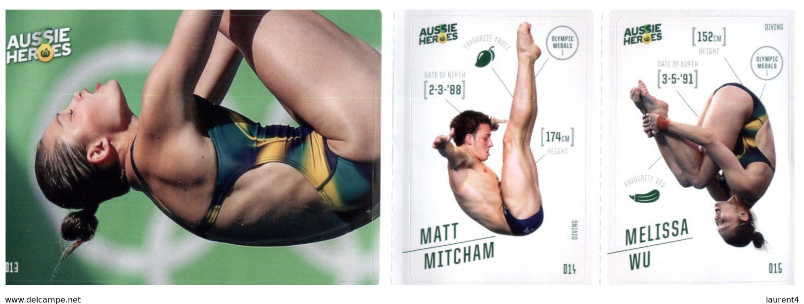 (XX 5) Australian Aussie Heroes - Olympic & Paralympic Games 2020 (part Of Collectable Supermarket) Diving - Buceo